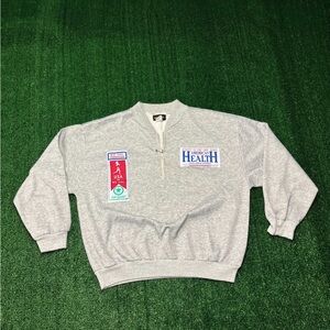 Women’s American Health Gray Quarter-Zip Sweatshirt with Health Logo